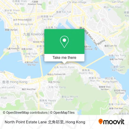 North Point Estate Lane 北角邨里地圖
