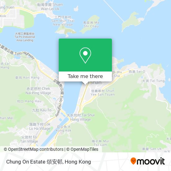 Chung On Estate 頌安邨 map