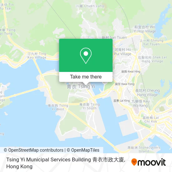 Tsing Yi Municipal Services Building 青衣市政大廈 map