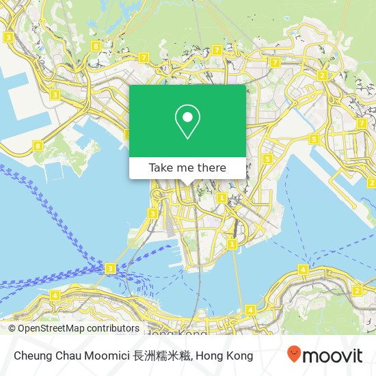Cheung Chau Moomici 長洲糯米糍地圖