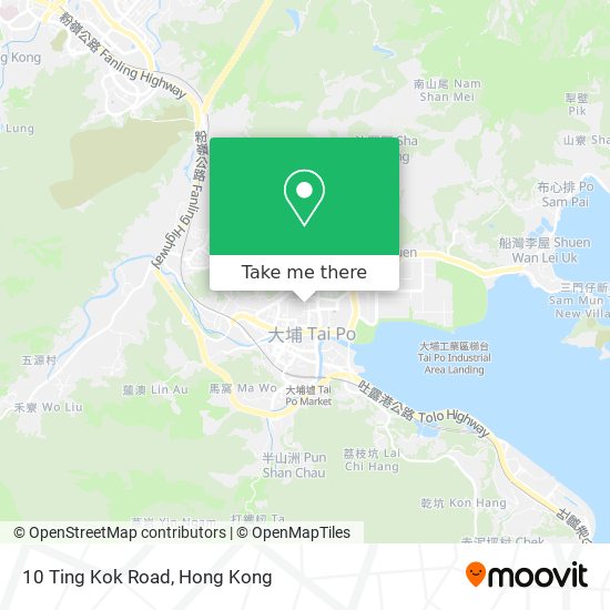 10 Ting Kok Road map