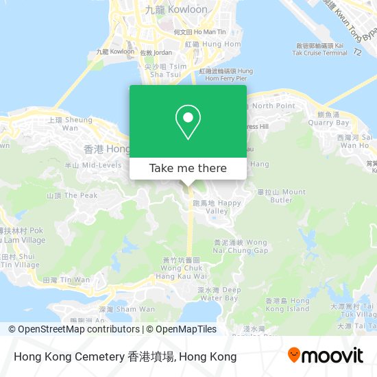 Hong Kong Cemetery 香港墳場 map