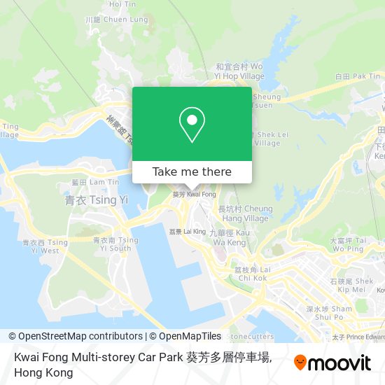 Kwai Fong Multi-storey Car Park 葵芳多層停車場 map