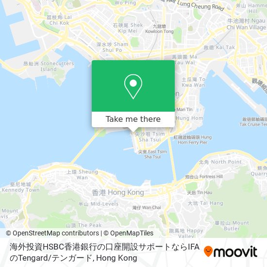 海外投資HSBC香港銀行の口座開設サポートならIFAのTengard / テンガード map