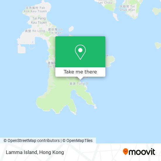 Lamma Island map