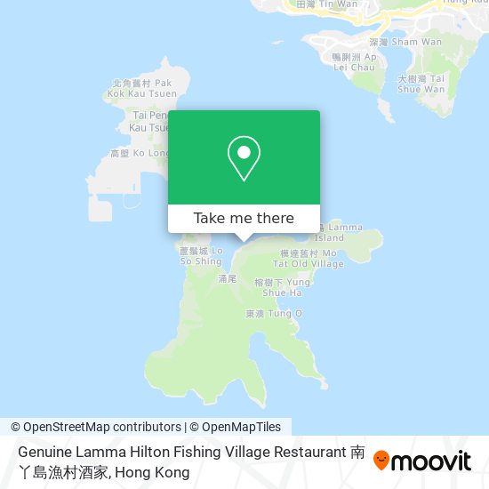 Genuine Lamma Hilton Fishing Village Restaurant 南丫島漁村酒家 map