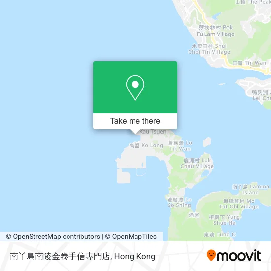 南丫島南陵金卷手信專門店地圖