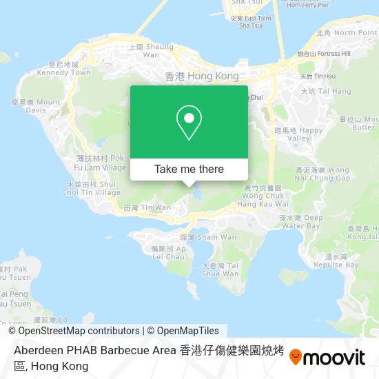Aberdeen PHAB Barbecue Area 香港仔傷健樂園燒烤區地圖