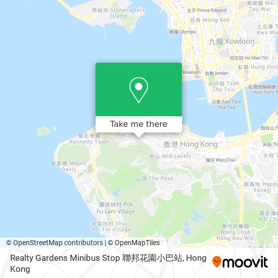 Realty Gardens Minibus Stop 聯邦花園小巴站地圖