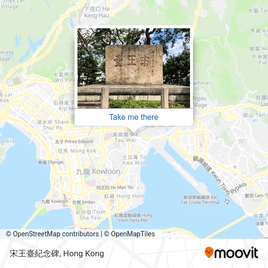 宋王臺紀念碑地圖