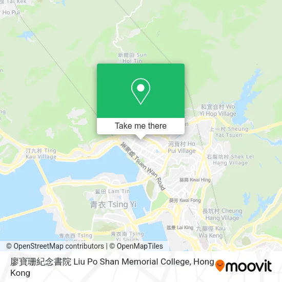 廖寶珊紀念書院 Liu Po Shan Memorial College地圖