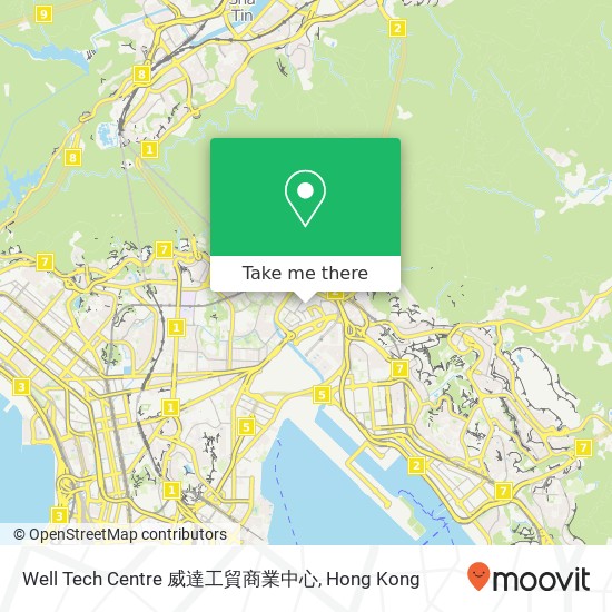 Well Tech Centre 威達工貿商業中心 map