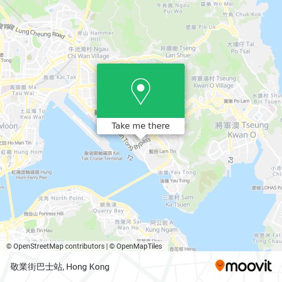 敬業街巴士站 map