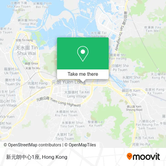 新元朗中心1座地圖
