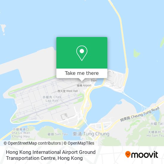 Hong Kong International Airport Ground Transportation Centre map