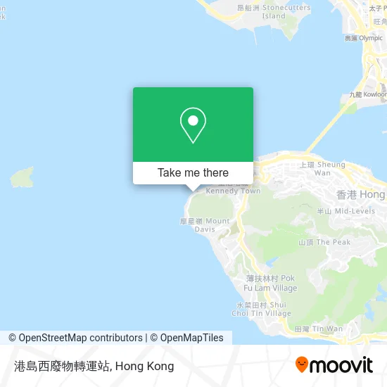 港島西廢物轉運站 map