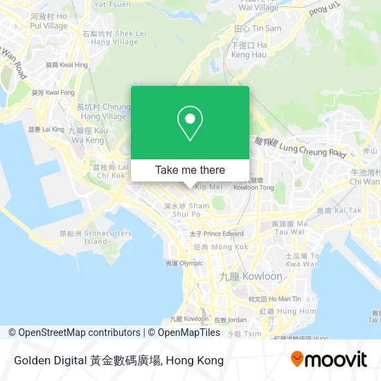 Golden Digital 黃金數碼廣場地圖