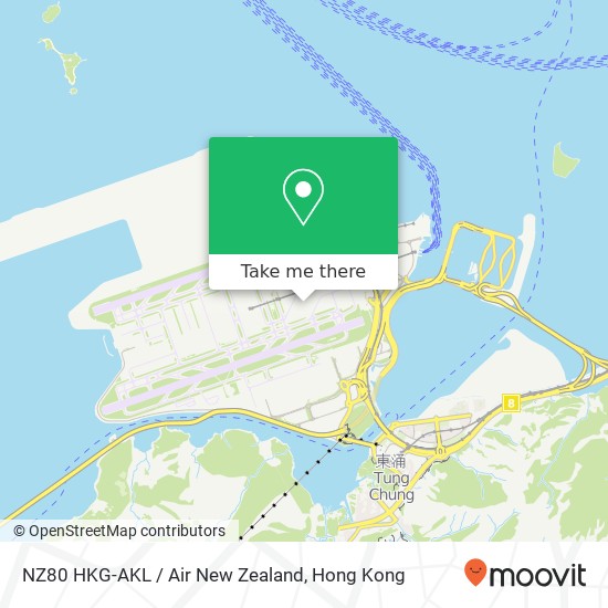 NZ80 HKG-AKL / Air New Zealand地圖