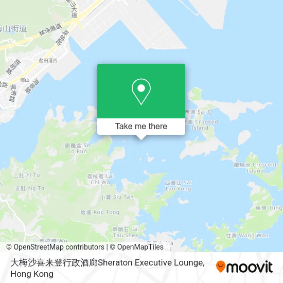 大梅沙喜来登行政酒廊Sheraton Executive Lounge map