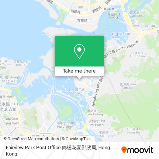 Fairview Park Post Office 錦繡花園郵政局 map