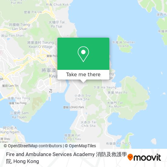 Fire and Ambulance Services Academy 消防及救護學院 map