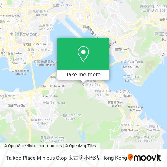 Taikoo Place Minibus Stop 太古坊小巴站地圖