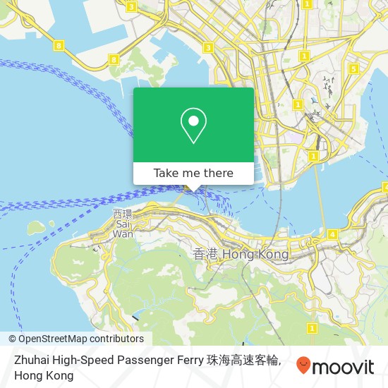 Zhuhai High-Speed Passenger Ferry 珠海高速客輪 map