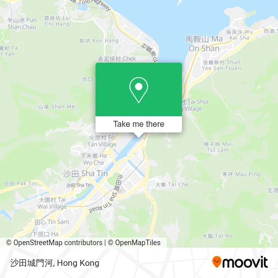 沙田城門河 map