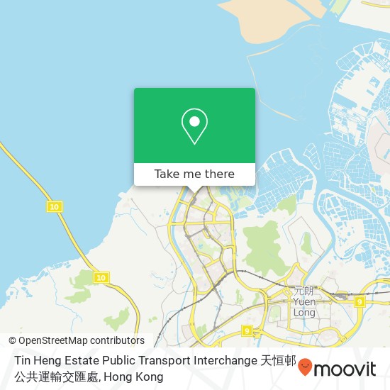 Tin Heng Estate Public Transport Interchange 天恒邨公共運輸交匯處 map