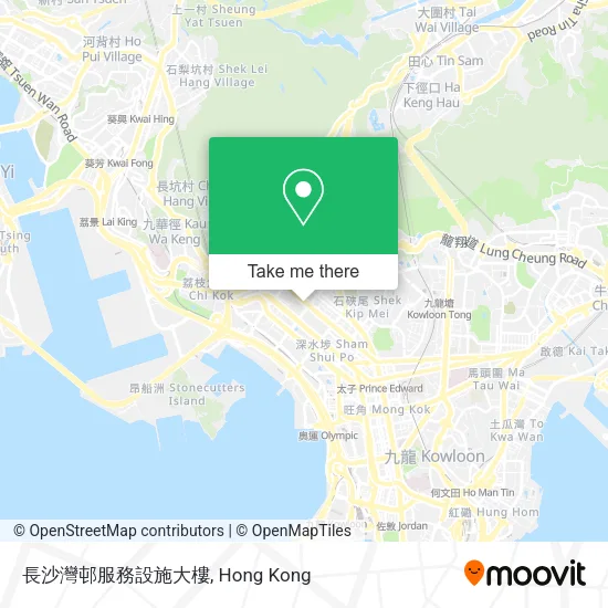 長沙灣邨服務設施大樓地圖