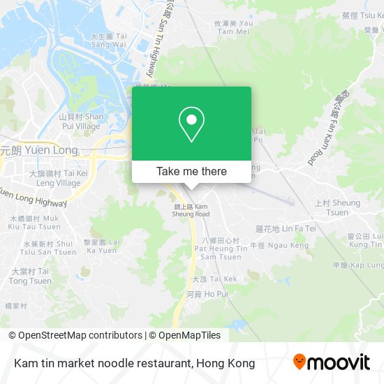 Kam tin market noodle restaurant地圖