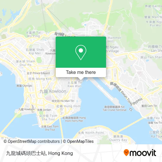 九龍城碼頭巴士站地圖