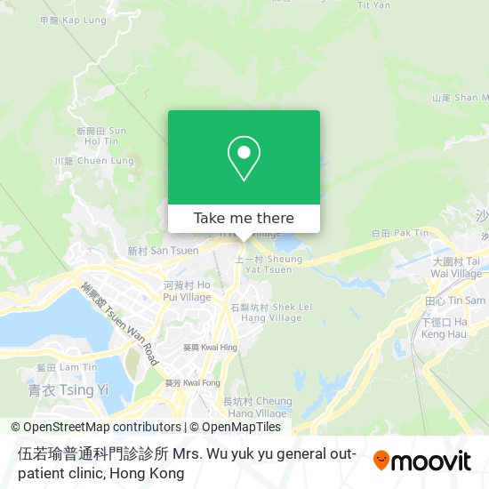 伍若瑜普通科門診診所 Mrs. Wu yuk yu general out-patient clinic map