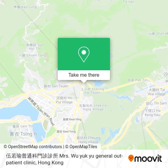 伍若瑜普通科門診診所 Mrs. Wu yuk yu general out-patient clinic map