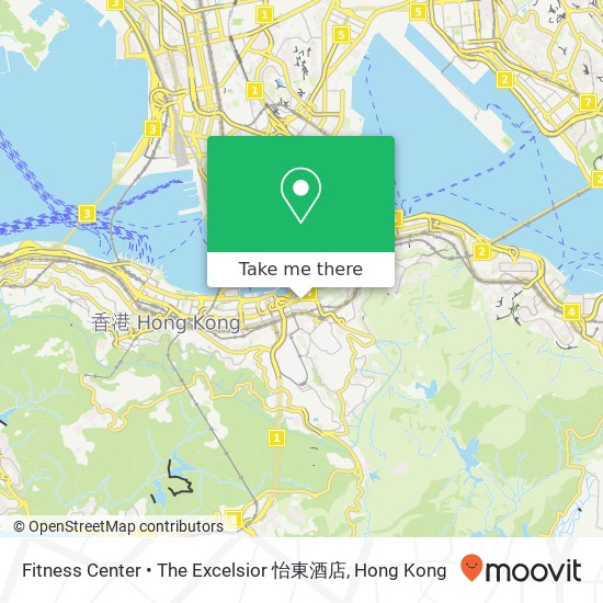 Fitness Center • The Excelsior 怡東酒店 map