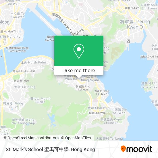 St. Mark's School 聖馬可中學 map