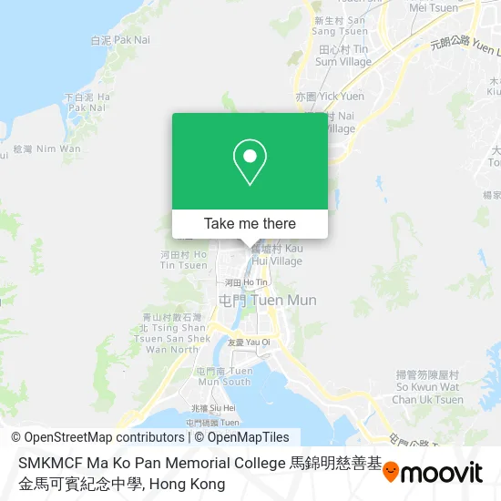 SMKMCF Ma Ko Pan Memorial College 馬錦明慈善基金馬可賓紀念中學 map