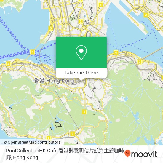 PostCollectionHK Café 香港郵意明信片航海主題咖啡廳 map