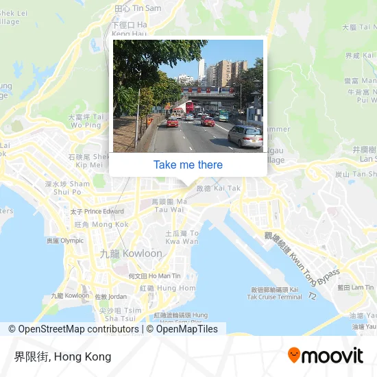界限街 map