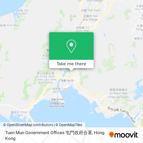 Tuen Mun Government Offices 屯門政府合署地圖