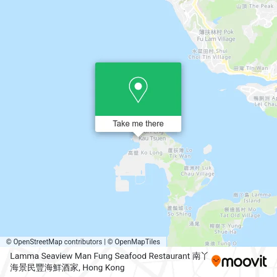 Lamma Seaview Man Fung Seafood Restaurant 南丫海景民豐海鮮酒家地圖