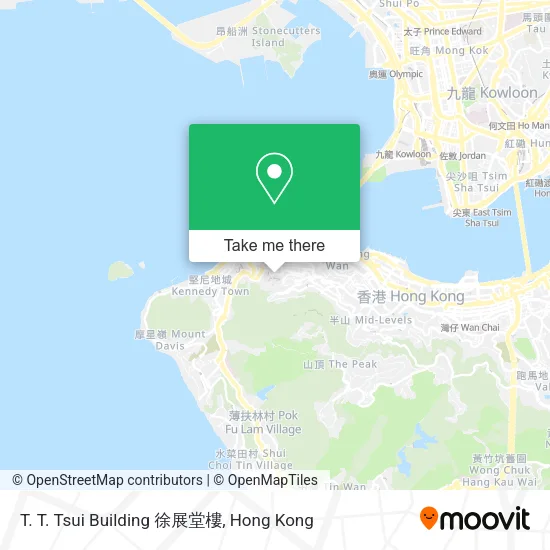 T. T. Tsui Building 徐展堂樓地圖