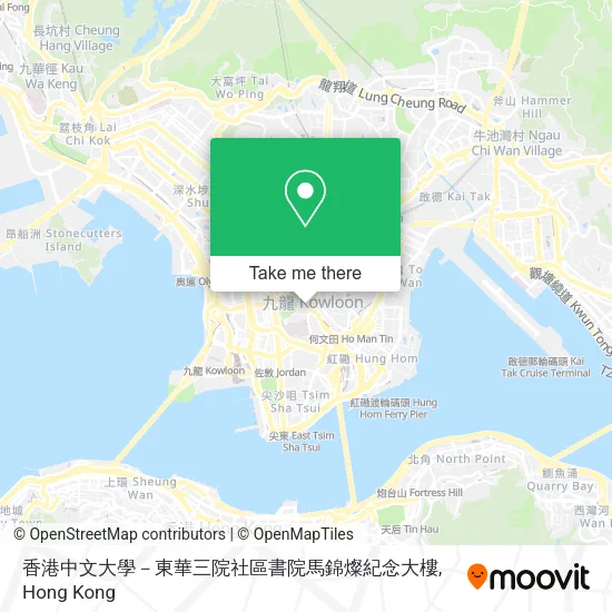 香港中文大學－東華三院社區書院馬錦燦紀念大樓地圖