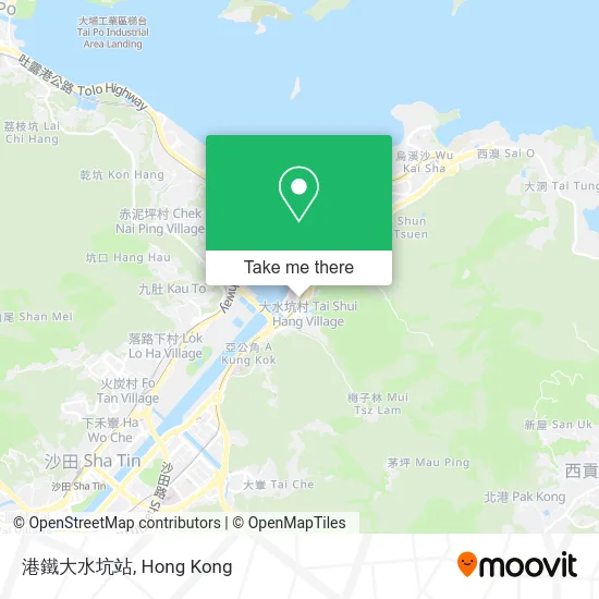 港鐵大水坑站 map