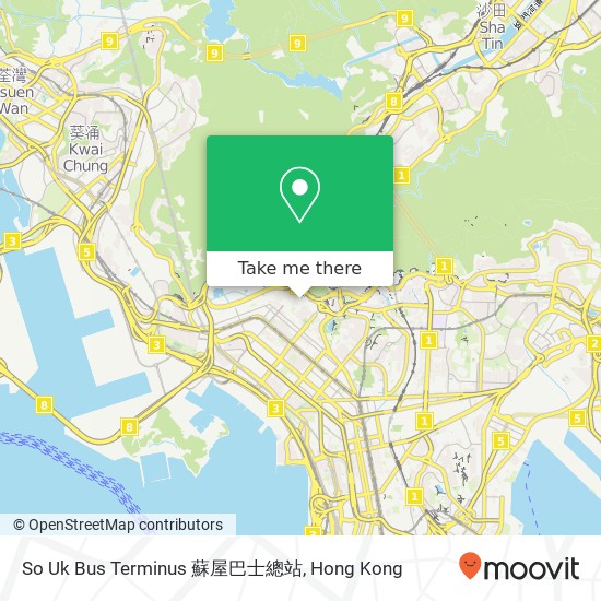 So Uk Bus Terminus 蘇屋巴士總站 map