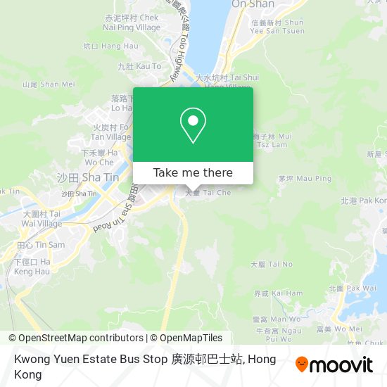 Kwong Yuen Estate Bus Stop 廣源邨巴士站 map