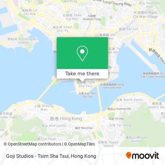 Goji Studios - Tsim Sha Tsui map