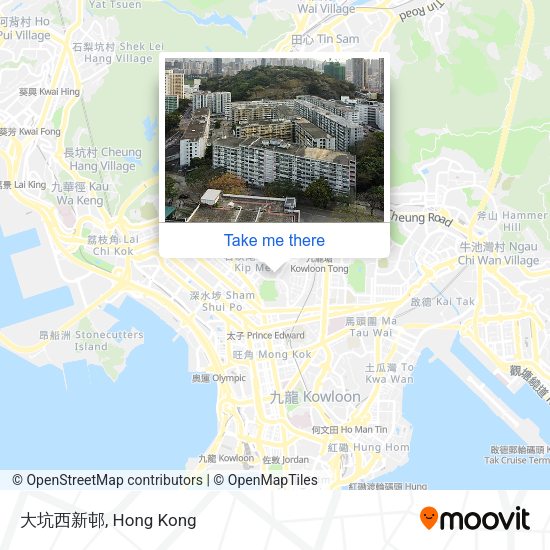 大坑西新邨 map