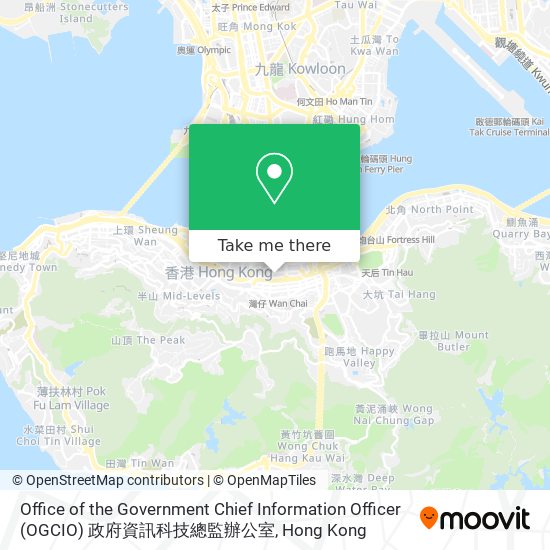 Office of the Government Chief Information Officer (OGCIO) 政府資訊科技總監辦公室地圖