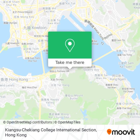 Kiangsu-Chekiang College International Section map